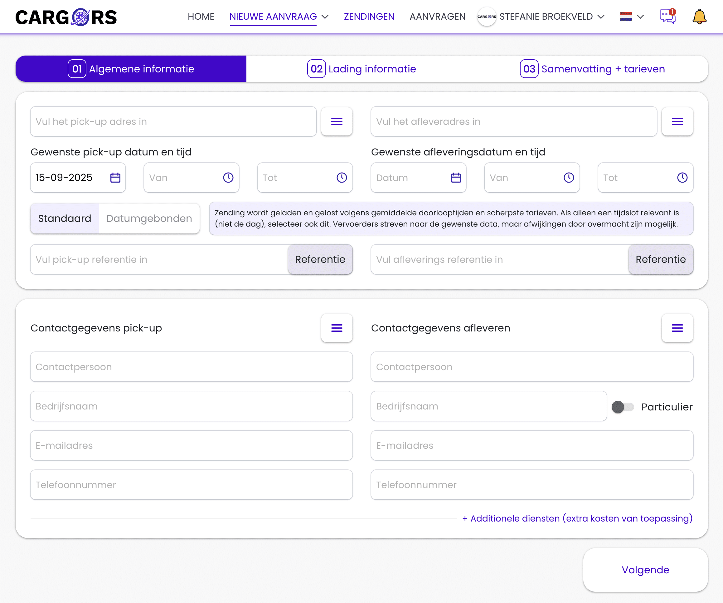 Stap 1: Algemene informatie