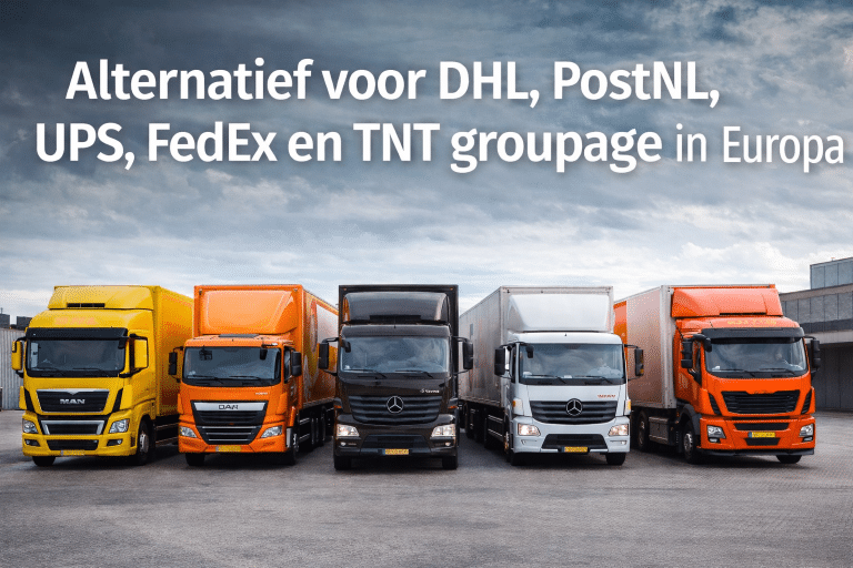 Alternatief voor DHL Mainfreight PostNL UPS FedEx TNT groupage in Europa